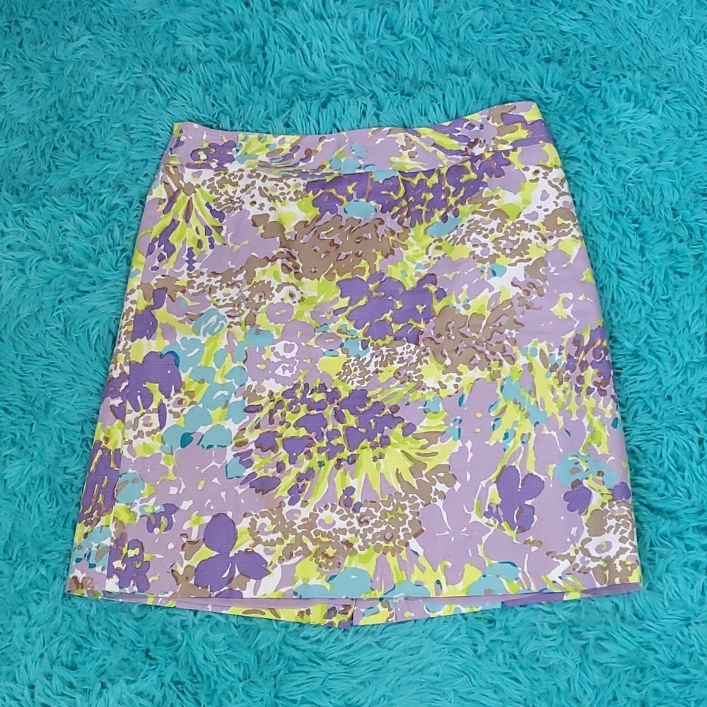 Talbots Watercolor Skirt